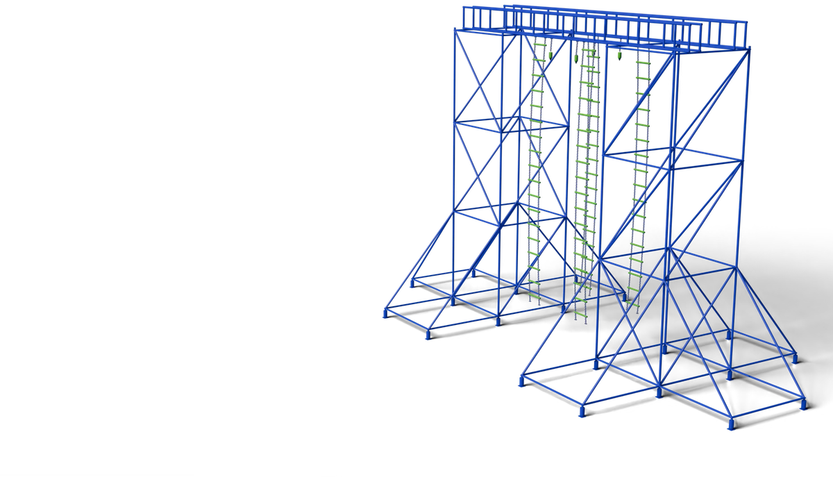 ROPE LADDER - ВЕРЕВОЧНАЯ ЛЕСТНИЦА obstacle